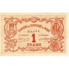 1 Franc - Chambre de Commerce du Mans 72