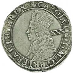1/2 Crown - Charles II 3rd hammered issue