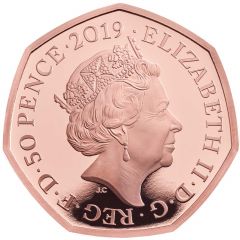 50 Pence - Elizabeth II Stephen Hawking, Gold Proof