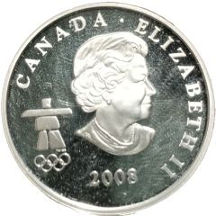 25 Cents - Elizabeth II Figure skating; Silver