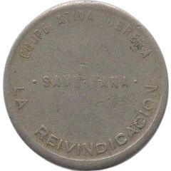 1 Peseta - Cooperativa Obrera La Reivindicación Samboyana