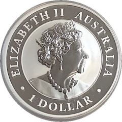 1 Dollar - Elizabeth II 6th Portrait - Australian Kookaburra