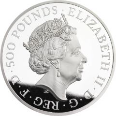 500 Pounds - Elizabeth II Year of the Monkey, Silver Proof