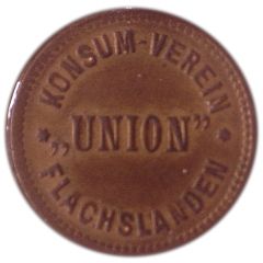 Token Flachslanden - Konsum-Verein 'Union', Schwarzbord