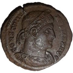 Nummus - Constantinus I GLORIA EXERCITVS, Two standards, Arelate