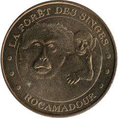 Monnaie de Paris Tourist Token - Rocamadour La Forêt des Singes
