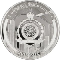 1 Dollar - Charles III Cyberpunk