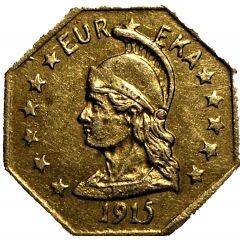 1 Dollar California Gold - Eureka