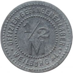 1/2 Mark - Weilburg an der Lahn Offizier-Gefangenenlager