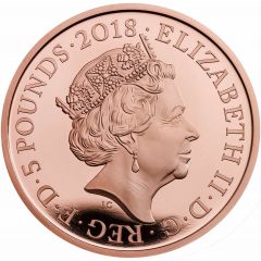 5 Pounds - Elizabeth II Prince Charles 70th Birthday, Gold Proof