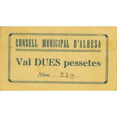 2 Pesetas Albesa