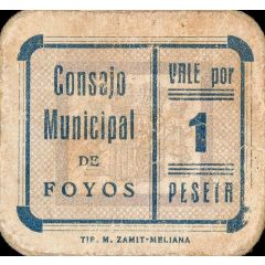1 Peseta Foyos