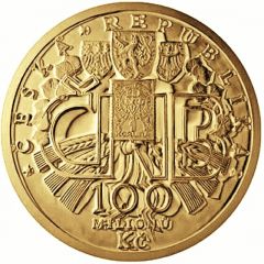 100 000 000 Korun 100 Years of Czechoslovak Currency