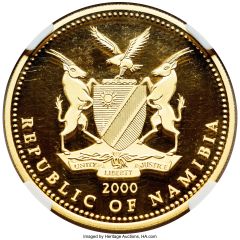 100 Dollars Independence; gold