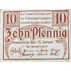 10 Pfennig Landkreis Schweidnitz