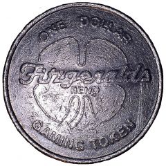 1 Dollar Gaming Token - Fitzgeralds Reno, Nevada
