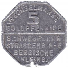 5 Pfennig - Elberfeld Schwebebahn
