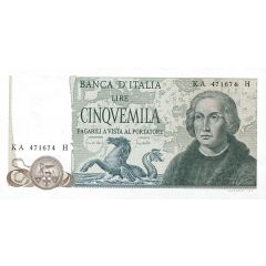5000 Lire Colombo - 2nd type