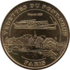 Monnaie de Paris Tourist Token - Paris Vedettes du Pont-Neuf - Depuis 1959