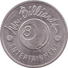 Game Token - Mr. Billiards Entertainment