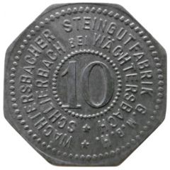 10 Pfennig - Schlierbach Wächtersbacher Steingutfabrik G.M.B.H.