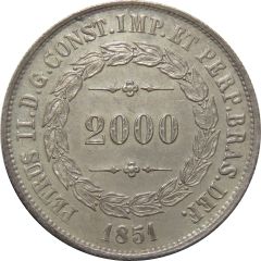 2000 Réis - Pedro II