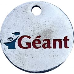 1 euro - Jeton de Chariot - Géant