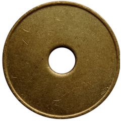 Blank Token with a hole/rim/brass/27,3mm