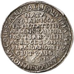 1/8 Thaler - William V Death of Amalia Elisabeth