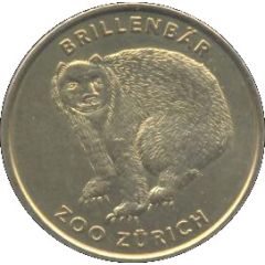 Monnaie de Paris Tourist Token - Globe Taler Zoo Zürich - Brillenbär