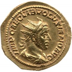 Double Aureus `Binio` - Volusianus PIETAS AVGG, Pietas
