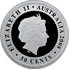 50 Cents - Elizabeth II 4th Portrait - Proclamation Shilling Tribute