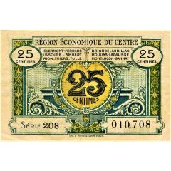25 Centimes - Région Economique du Centre
