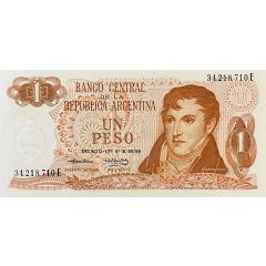 1 Peso with `DECRETO-LEY` on Obverse