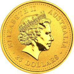 25 Dollars - Elizabeth II 4th Portrait - Kangaroo - Bullion Coin