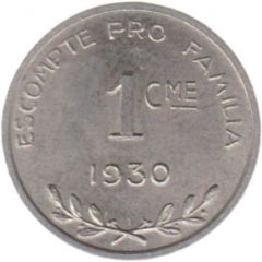 1 Centime - Escompte pro Familia