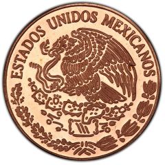 10 Pesos Pattern; Cabeza De Coyolxauhqui; Copper