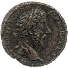 As - Marcus Aurelius IMP VIII COS III P P PAX AETERNA AVG S C, Pax