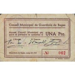 1 Peseta Guardiola de Bages