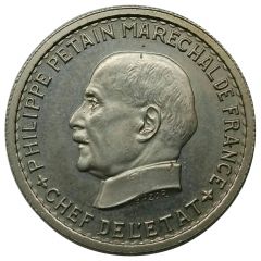 5 Francs pattern of Bazor, Pétain 3rd type, small 5