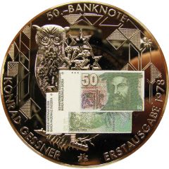 Medal - Commemoration of banknotes 50 francs, 6th series