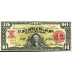 10 Pesos Silver certificate, Woman seal