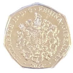 50 Pence - Elizabeth II The Castle, Colourised