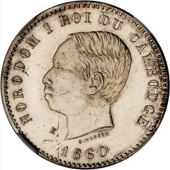 10 Centimes - Norodom I Essai