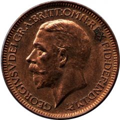 1 Farthing - George V modified effigy