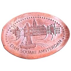 Elongated coin - Amsterdam Dam Square