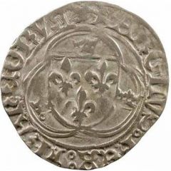 Blanc with crown - Charles VIII Spanish shield