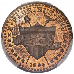 1 Cent `1896` Pattern, bronze