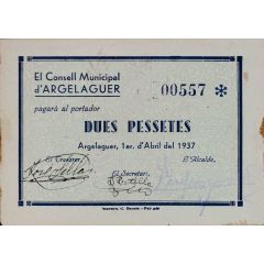 2 Pesetas Argelaguer