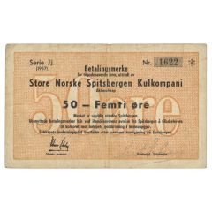 50 Øre Great Norwegian Spitsbergen Coal Company